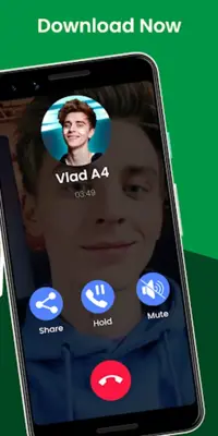 Vlad A4 Bumaga Fake Call Chat android App screenshot 0