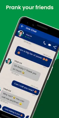 Vlad A4 Bumaga Fake Call Chat android App screenshot 2