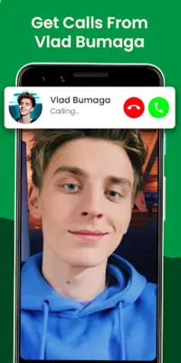 Vlad A4 Bumaga Fake Call Chat android App screenshot 4