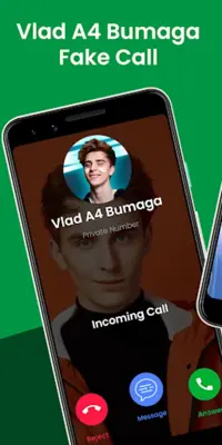 Vlad A4 Bumaga Fake Call Chat android App screenshot 6